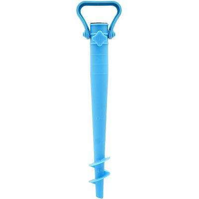 2. BAZA MOCOWANIE DO PARASOLA PLASTIKOWA WKRĘCANA 39CM NIEBIESKA