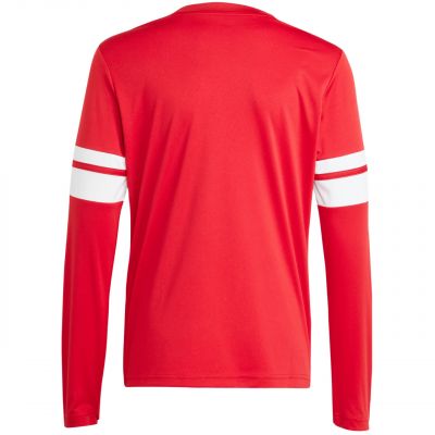 3. Koszulka dla dzieci adidas Squadra 25 Long Sleeve Jersey czerwono-biała JJ0041