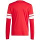 3. Koszulka dla dzieci adidas Squadra 25 Long Sleeve Jersey czerwono-biała JJ0041