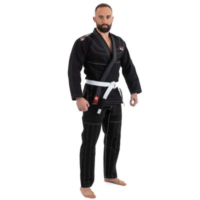 21. Kimono / GI do treningu BJJ - Czarne DBX ELITE A0 + PAS A0