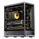 2. Jonsbo D401 PC-Gehäuse, Midi Tower, ATX, Tempered Glass - schwarz