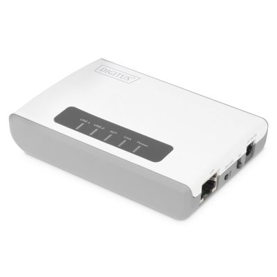 8. DIGITUS SERWER SIECIOWY WIELOFUNKCYJNY, BEZPRZEWODOWY 2-PORTOWY, USB 2.0, 300MBPS DN-13024