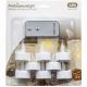 16. ZESTAW 8 ŚWIECZEK TEA LIGHT LED Z PILOTEM