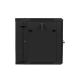 2. Szafa instalacyjna rack wisząca dwusekcyjna 19" 12U 600x600 czarna Lanberg (flat pack)