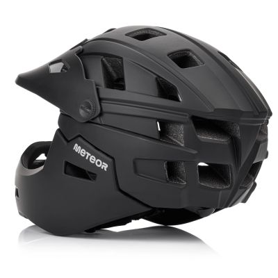 29. Kask rowerowy full-face Meteor Hydra S 51-55 cm czarny