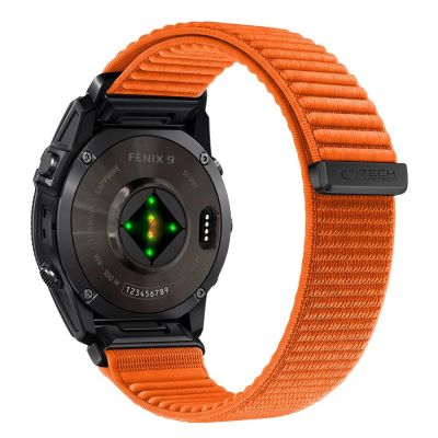 2. Pasek Tech-Protect NylonLoop na Garmin Fenix 5X / 5X Plus / 6X / 6X Pro / 7X / 8 / 8 Pro / 9 / 9 Pro (51 mm) - pomarańczowy