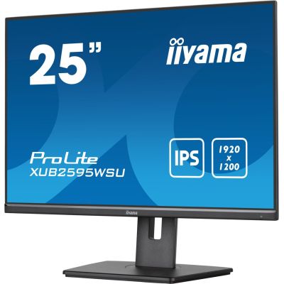 5. iiyama ProLite XUB2595WSU-B5 monitor komputerowy 63,5 cm (25") 1920 x 1200 px WUXGA LED Czarny