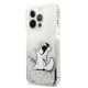 2. Etui Karl Lagerfeld Liquid Glitter Choupette Fun na iPhone 13 Pro Max 6,7" - srebrne