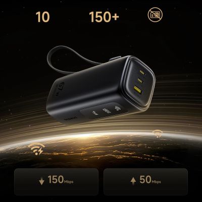 9. Powerbank Baseus EnerGeek GX11 MiFi 20000mAh 67W z funkcją Wi-Fi - czarny