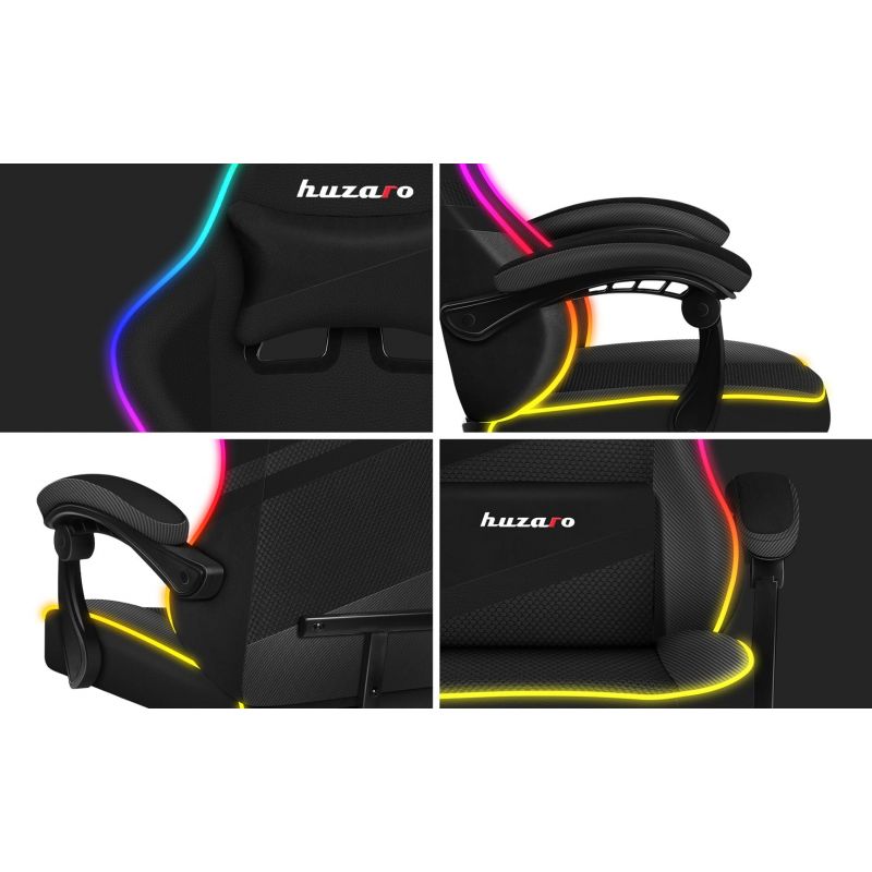 3. Fotel gamingowy Huzaro Force 4.4 RGB Black