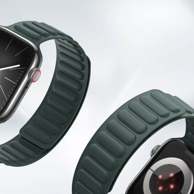 8. Magnetyczny pasek Dux Ducis Strap BL do Apple Watch 38 / 40 / 41 mm - zielony