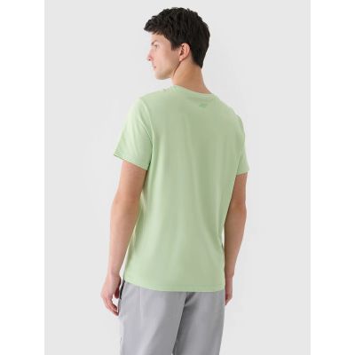 5. T-shirt regular z nadrukiem męski 4F 4FRAW24TTSHM2301-41S