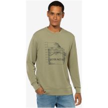 Bluza bez kaptura męska SUPER.NATURAL 7 Peaks Crew zielona