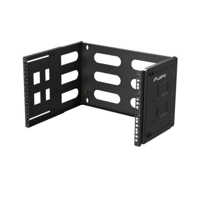 4. LANBERG UCHWYT ŚCIENNY RACK 19' 6U 497X400/240 CZARNY
