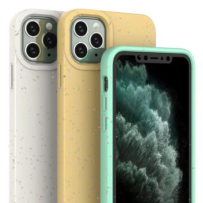 2. Eco Case etui do iPhone 11 Pro Max silikonowy pokrowiec obudowa do telefonu żółty