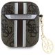 2. Guess GUA2P4RPSW AirPods 1/2 cover        brązowy/brown 4G Printed Stripes Charm