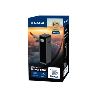 10. BLOW POWER BANK 27000MAH PD 140W AIR99.9 CZARNY