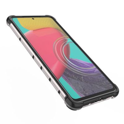 9. Honeycomb etui pancerny pokrowiec z żelową ramką Samsung Galaxy M53 5G przezroczysty