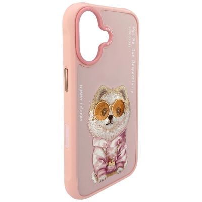 4. Etui Nimmy Glasses Cool nag na iPhone 17 - różowe