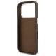 7. Etui Guess FW Resin Logo na iPhone 17 Pro Max - brązowe