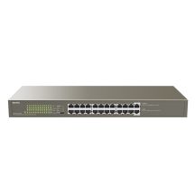 Tenda TEG1124P-24-250W łącza sieciowe Nie zarządzany Gigabit Ethernet (10/100/1000) Obsługa PoE