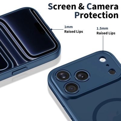 4. Etui Tech-Protect BasicMag MagSafe na iPhone 17 Pro Max - granatowe