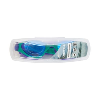 3. Okulary pływackie dla dzieci Crowell GS23 Splash Mirror zielono-fioletowe