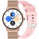 Smartwatch Damski GRAVITY GT12-3 Różowy Pasek Silikonowy + Bransoleta Różowe Złoto