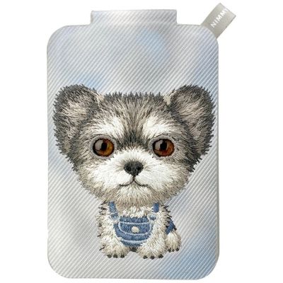 Portfel Magnetyczny Nimmy New Big-Eye Cute Pets 2.0 Dog ze stojakiem na telefon - szary