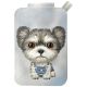 Portfel Magnetyczny Nimmy New Big-Eye Cute Pets 2.0 Dog ze stojakiem na telefon - szary
