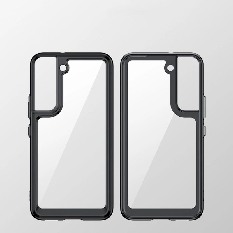 8. Outer Space Case etui do Samsung Galaxy S22+ (S22 Plus) sztywny pokrowiec z żelową ramką przezroczysty