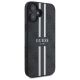 4. Etui Guess 4G Printed Stripes MagSafe na iPhone 16 - czarne