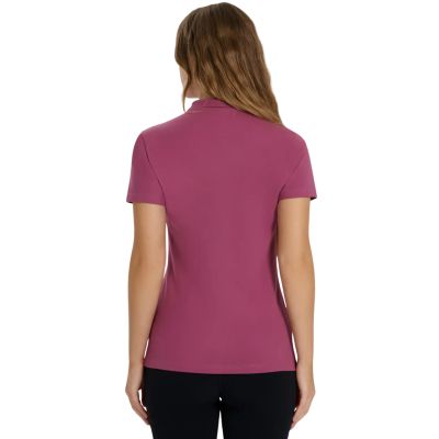 12. Koszulka damska polo 4F F554 burgund 4FWAW25TPTSF554 60S
