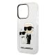 6. Etui Karl Lagerfeld Glitter Karl&Choupette na iPhone 14 Pro - przezroczyste