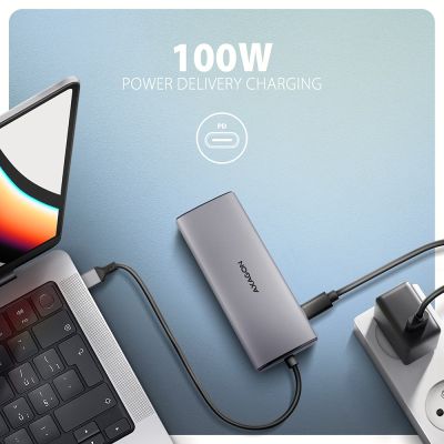 4. Axagon HMC-6G2L stacja dokująca Przewodowa USB 3.2 Gen 2 (3.1 Gen 2) Type-C Aluminium