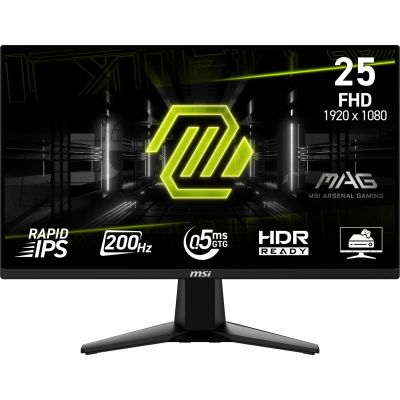 3. MSI MAG 255F E20 monitor komputerowy 62,2 cm (24.5") 1920 x 1080 px Full HD LCD Czarny
