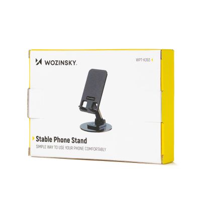 11. Podstawka Wozinsky WPT-K393 stabilna podstawka stojak pod telefon tablet - czarna