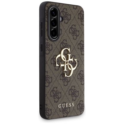 3. Etui Guess Big 4G Logo Classic Logo na Samsung Galaxy A56 - brązowe