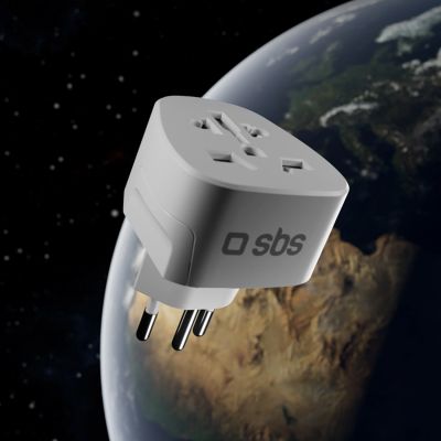 9. Adapter podróżny SBS CH - uniwersalny - biały