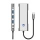 6. Adapter Tech-Protect HB04 HUB Adapter 9w1 USB-C + USB2.0 + USB3.0 + HDMI 4K 60Hz + SD / TF + PD100W + AV3.5 - szary