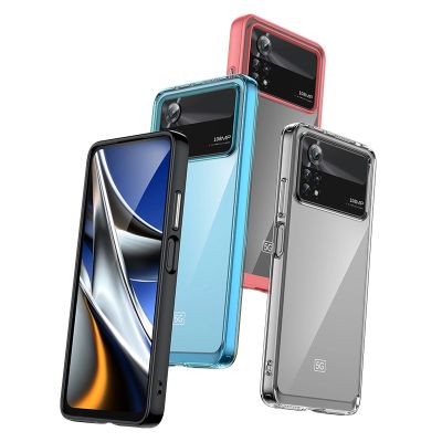 3. Outer Space Case etui Xiaomi Poco X4 Pro 5G pokrowiec z elastyczną ramką czarne