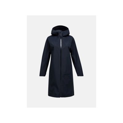 Płaszcz przeciwdeszczowy damski Peak Performance Treeline Shell Parka - black rozmiar: m