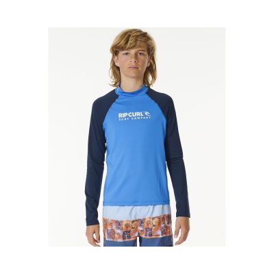 Lycra RIP CURL Shock Upf L/S-Boy niebieski