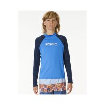 Lycra RIP CURL Shock Upf L/S-Boy niebieski