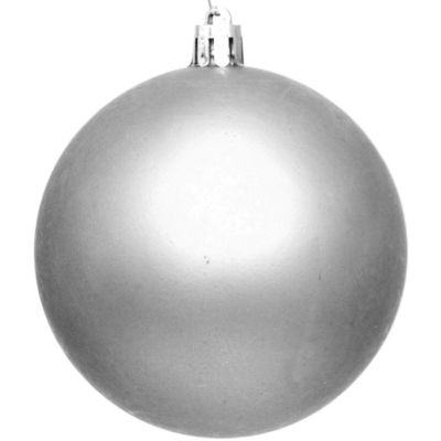 3. BOMBKA DEKORACYJNA PLASTIKOWA BEZPIECZNA 12SZT ŚR 60MM SREBRNY