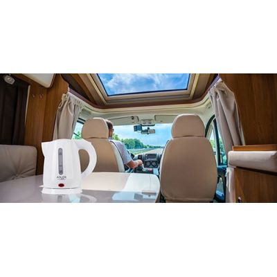 5. Czajnik elektryczny Adler AD 1272 (1600W 1l; kolor biały)