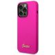 2. Etui Guess Silicone Vintage Gold Logo na iPhone 14 Pro Max - fuksja
