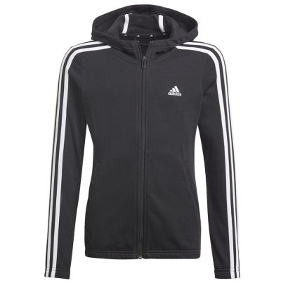 6. Bluza adidas Essentials 3S Full-zip Hoodie Jr GQ8356