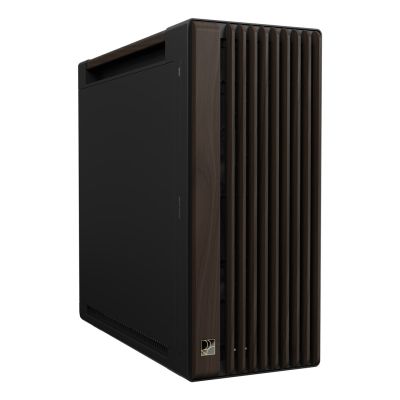 22. ASUS ProArt PA602 Wood Edition Modern Black - Metal Panel Midi Tower Czarny, Drewno