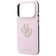 6. Etui Guess Smooth & Big Strass Logo na iPhone 18 Pro / 17 Pro - różowe